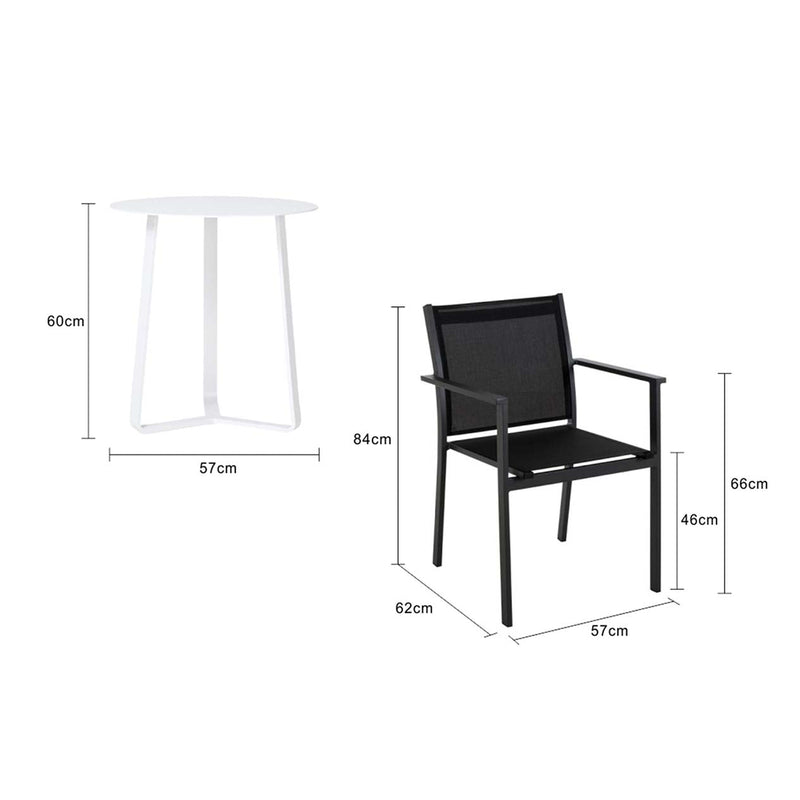 Apollo Table April Chair Outdoor Balcony Setting