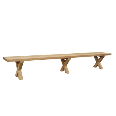 Bunbury Outdoor Recycled Teak Bench 250 cm