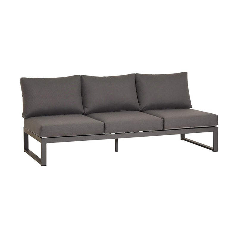 Modular Denver outdoor furniture set in Charcoal or White, can be a one-seater, three-seater sofa, or outdoor lounge