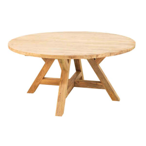 Grace Outdoor Recycled Teak Round Dining Table 160 cm