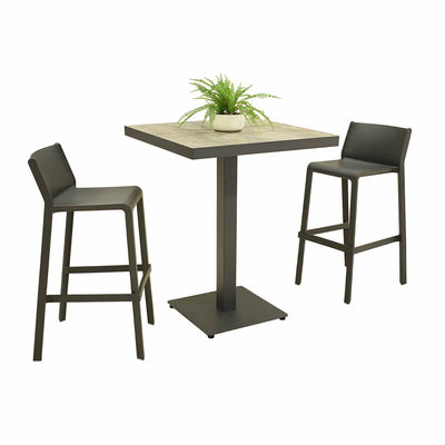 Clifton Table Nardi Trill Stool Outdoor Bar Setting